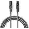 Kabelis Nedis XLR - XLR 0.5m pilka (COTH15012GY05)