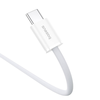 Greito įkrovimo laidas USB-C arba USB-C Baseus Superior 2 100W 2m (baltas)