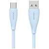 Kabelis USAMS Žalias Series SJ714 18W 3A USB-A į USB-C 1m mėlynos spalvos