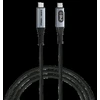 Kabelis Verbatim Sync & Charge USB-C į USB-C 40Gb/s 240W display 120cm juodos spalvos 31849