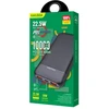 KAKUSIGA KSC-887 external battery (powerbank) | 10000 mAh | 22.5W | USB-A, USB-C | juodas