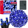 Kalėdinės lemputės Springos 400 LED, 26 m, mėlynos
