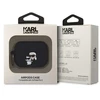 Karl Lagerfeld 3D Logo NFT Karl and Choupette silikoninis dėklas skirtas AirPods Pro 2 juodos spalvos