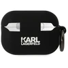 Karl Lagerfeld 3D Logo NFT Karl and Choupette silikoninis dėklas skirtas AirPods Pro 2 juodos spalvos