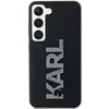 Samsung Galaxy S24 Karl Lagerfeld dėklas 3D Rubber Glitter Logo (KLHCS24S3DMBKCK) juodos spalvos