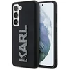 Samsung Galaxy S24 Karl Lagerfeld dėklas 3D Rubber Glitter Logo (KLHCS24S3DMBKCK) juodos spalvos