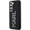 Samsung Galaxy S24 Karl Lagerfeld dėklas 3D Rubber Glitter Logo (KLHCS24S3DMBKCK) juodos spalvos