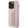 Dėklas Karl Lagerfeld 3D Rubber Glitter Logo Karl Case for iPhone 15 Pro Max Rožinė