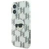Dėklas Karl Lagerfeld case for iPhone 16 6,1" KLHCP16SHKLPKHT transparent Hard IML Karl Head Electroplated