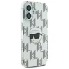 Dėklas Karl Lagerfeld case for iPhone 16 6,1" KLHCP16SHKLPKHT transparent Hard IML Karl Head Electroplated