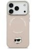Dėklas Karl Lagerfeld Choupette Pin MagSafe Case for iPhone 17 Pro Max Rožinė