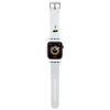 Apyrankė Apple Watch 4 / 5 / 6 / 7 / 8 / SE / Ultra (42 / 44 / 45 / 49 MM) Karl Lagerfeld 3D Rubber Karl Head (KLAWLSLKNH) baltos spalvos