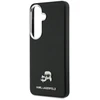 Dėklas Karl Lagerfeld Grained PU Leather K&CH Heads phone case with MagSafe support for Samsung Galaxy S26+ juodas