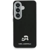 Dėklas Karl Lagerfeld Grained PU Leather K&CH Heads phone case with MagSafe support for Samsung Galaxy S26+ juodas