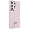 Dėklas Karl Lagerfeld Grained PU Leather K&CH Heads phone case with MagSafe support for Samsung Galaxy S26 Ultra (S948) pink