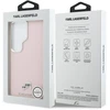 Dėklas Karl Lagerfeld Grained PU Leather K&CH Heads phone case with MagSafe support for Samsung Galaxy S26 Ultra (S948) pink