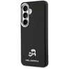 Dėklas Karl Lagerfeld Grained PU Leather K&CH Heads phone case with MagSafe support for Samsung Galaxy S26+ juodas