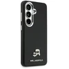 Dėklas Karl Lagerfeld Grained PU Leather K&CH Heads phone case with MagSafe support for Samsung Galaxy S26+ juodas