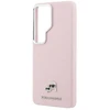 Dėklas Karl Lagerfeld Grained PU Leather K&CH Heads phone case with MagSafe support for Samsung Galaxy S26 Ultra (S948) pink