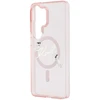 Karl Lagerfeld IML Choupette Karl Script Logo magnetinis dėklas iPhone Samsung Galaxy S26 Ultra rožinis