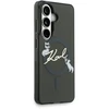 Karl Lagerfeld IML Choupette Karl Script Logo magnetinis dėklas, skirtas iPhone Samsung Galaxy S26, juodas