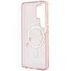 Karl Lagerfeld IML Choupette Karl Script Logo magnetinis dėklas iPhone Samsung Galaxy S26 Ultra rožinis