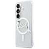 Dėklas Karl Lagerfeld IML Choupette Karl Script Logo Magnetic Case for iPhone Samsung Galaxy S26 Transparen...