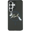 Dėklas Karl Lagerfeld IML Choupette Karl Script Logo Magnetic Case for iPhone Samsung Galaxy S26 Ultra Blac...