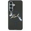 Karl Lagerfeld IML Choupette Karl Script Logo magnetinis dėklas, skirtas iPhone Samsung Galaxy S26, juodas