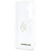 Karl Lagerfeld IML Choupette Peekaboo Logo magnetinis dėklas iPhone Samsung Galaxy S26 telefonui, skaidrus