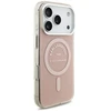 Karl Lagerfeld IML Karl RSG Logo MagSafe dėklas skirtas Apple iPhone 17 Pro rožinės spalvos