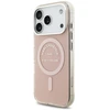 Karl Lagerfeld IML Karl RSG Logo MagSafe dėklas skirtas Apple iPhone 17 Pro rožinės spalvos