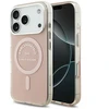 Karl Lagerfeld IML Karl RSG Logo MagSafe dėklas skirtas Apple iPhone 17 Pro rožinės spalvos