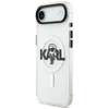 Karl Lagerfeld IML Karl Sketch Logo MagSafe dėklas Apple iPhone Air Clear