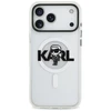 Karl Lagerfeld IML Karl Sketch Logo MagSafe dėklas Apple iPhone 17 Pro Max Clear