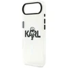 Karl Lagerfeld IML Karl Sketch Logo MagSafe dėklas Apple iPhone Air skaidrus