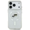 Karl Lagerfeld IML K&CH Heads Metal Frame MagSafe dėklas skirtas Apple iPhone 17 Pro skaidrus