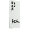 Karl Lagerfeld IML K&CH „Peekaboo“ logotipo magnetinis dėklas, skirtas „iPhone“ „Samsung Galaxy S26 Ultra“, baltas