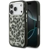 Karl Lagerfeld IML Leopard Pattern MagSafe Dėklas skirtas Apple iPhone 17 Pro rudos spalvos