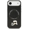 Karl Lagerfeld Karl & Choupette Pins MagSafe dėklas skirtas Apple iPhone Air Juodas