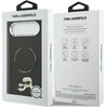 Karl Lagerfeld Karl & Choupette Pins MagSafe dėklas skirtas iPhone Air Juodas