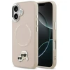 Karl Lagerfeld Karl & Choupette Pins MagSafe dėklas skirtas Apple iPhone 17 rožinės spalvos