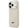 Karl Lagerfeld Karl Pin MagSafe dėklas skirtas Apple iPhone 17 Pro rusvai gelsvas
