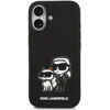 Karl Lagerfeld Liquid Silicone K&CH Sketch MagSafe dėklas skirtas Apple iPhone 17 juodos spalvos