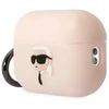 Karl Lagerfeld KLAP2RUNIKP AirPods Pro 2(2022/2023) dėklas rožinės spalvos Silicone Karl Head 3D