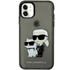 Apple iPhone 11 / XR Karl Lagerfeld dėklas Gliter Karl&amp;Choupette (KLHCN61HNKCTGK) juodos spalvos