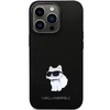 Apple iPhone 13 Pro Karl Lagerfeld dėklas Silicone C Metal Pin (KLHCP13LSMHCNPK) juodos spalvos