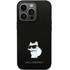 Karl Lagerfeld KLHCP13LSMHCNPK silikoninis telefono dėklas su metaliniu kaiščiu iPhone 13 Pro | iPhone 13, juodas