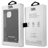 Karl Lagerfeld KLHCP13MPMK Apple iPhone 13 / 14 / 15 6,1″ kietas dėklas juodos spalvos Leather Textured and Chain