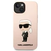Dėklas Karl Lagerfeld KLHCP14MSNIKBCP iPhone 14 Plus | 15 Plus 6,7" hardcase rožinė|pink Silicone Ikonik